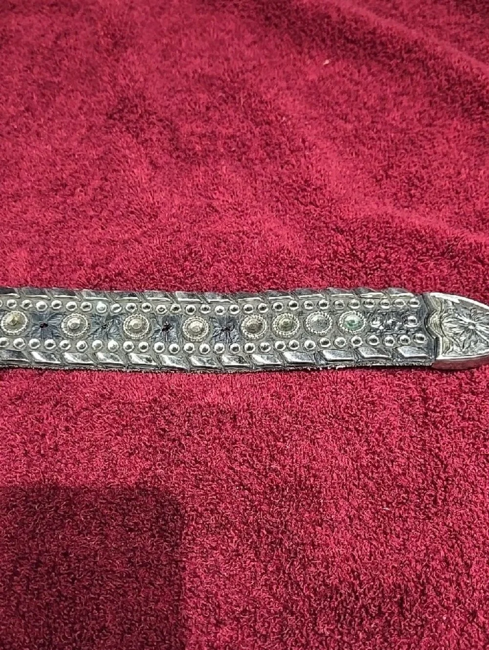 Kippys Original Swarovski Crystal  Leather Belt